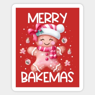 Merry Bakemas - Gingerbread Christmas Magnet